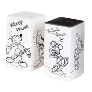 Disney Mickey & Minnie Mouse Rectangular Salt & Pepper Shakers NWT
